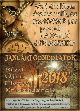 2018 - január hónap gondolatai